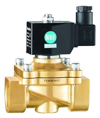 N2W Series NSF Certified Big Size Direct Acting Solenoid Valve 3/8'-2' AC220V DC24V Normally Closed Normally Open